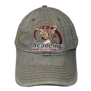 Academy Sports + Outdoors Deer Strapback Hat Brown One Size Embroidered